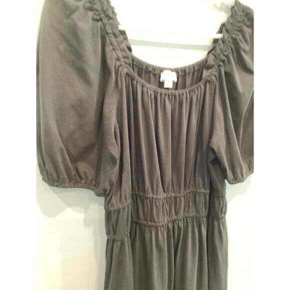 J.crew Womens Off The Shoulder Dress M Medium Black Boho Preppy Vacation Resort - Picture 2 of 10